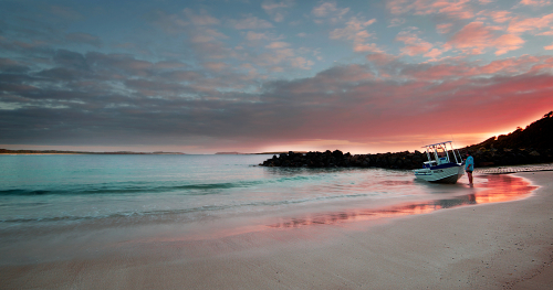 Sunrise at Kioloa Beach boat ramp. NSW South Coast, Australia